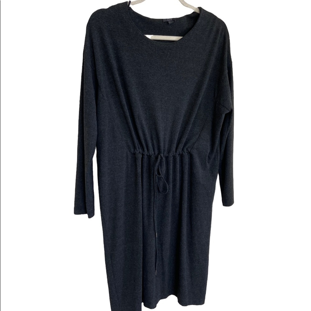COS DRAWCORD WAIST DRESS - Picture 2 of 9